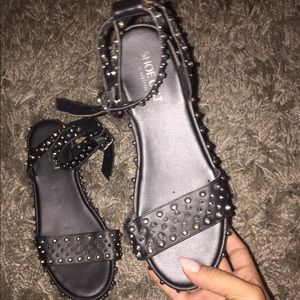 Studded black shoe cult platforms by nasty gal